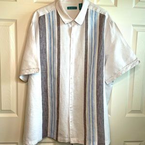 Cabavera Men’s Short Sleeve Button Down- Size 3XL